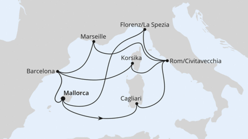 Große Mittelmeerreise ab Mallorca