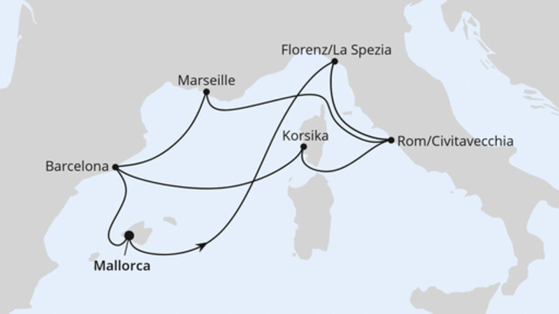 Große Mittelmeerreise ab Mallorca