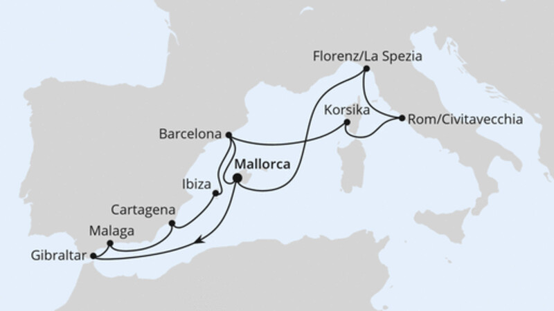 Große Mittelmeer-Reise ab Mallorca 2 Große Mittelmeer-Reise ab Mallorca 2