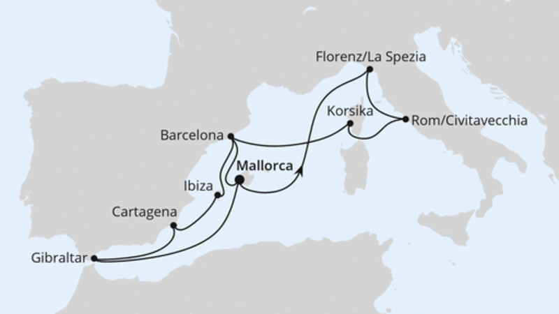 Große Mittelmeer-Reise ab Mallorca 2 Große Mittelmeer-Reise ab Mallorca 2