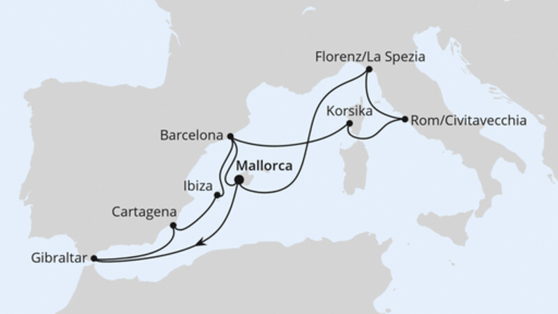 Große Mittelmeer-Reise ab Mallorca 2 Große Mittelmeer-Reise ab Mallorca 2