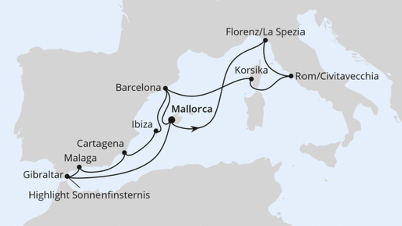Große Mittelmeer-Reise mit Sonnenfinsternis 1 Große Mittelmeer-Reise mit Sonnenfinsternis 1