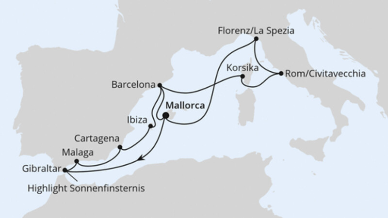 Große Mittelmeer-Reise mit Sonnenfinsternis 2 Große Mittelmeer-Reise mit Sonnenfinsternis 2