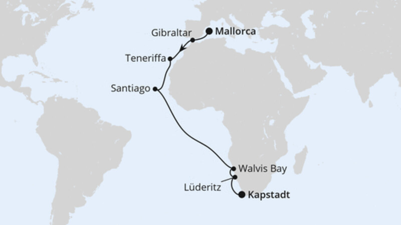 Von Mallorca über Namibia nach Kapstadt 1 Von Mallorca über Namibia nach Kapstadt 1