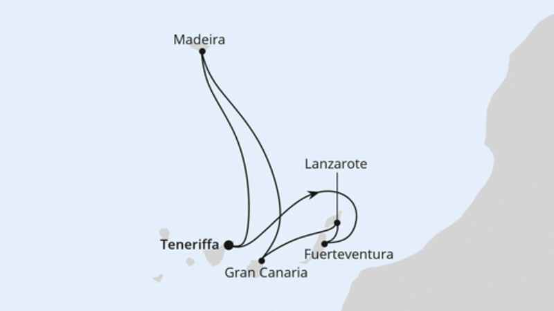 Kanaren & Madeira ab Teneriffa Kanaren & Madeira ab Teneriffa