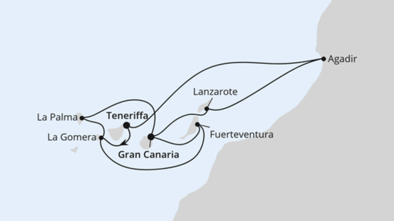 Feiertagsreise Kanarische Inselwelt & Marokko Feiertagsreise Kanarische Inselwelt & Marokko