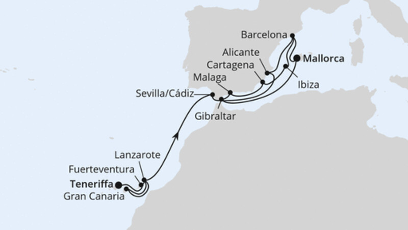 Große Spanien-Reise mit Gibraltar Große Spanien-Reise mit Gibraltar