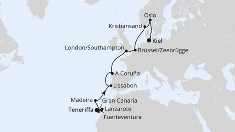 Von Teneriffa nach Kiel