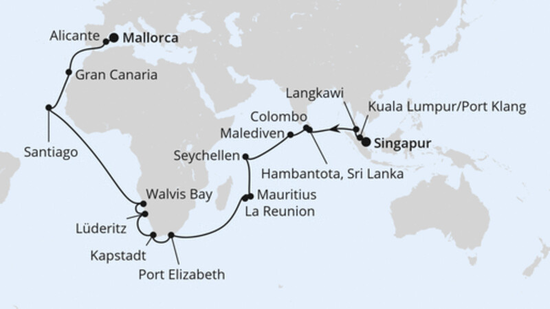 Weltenbummler von Singapur nach Mallorca Weltenbummler von Singapur nach Mallorca