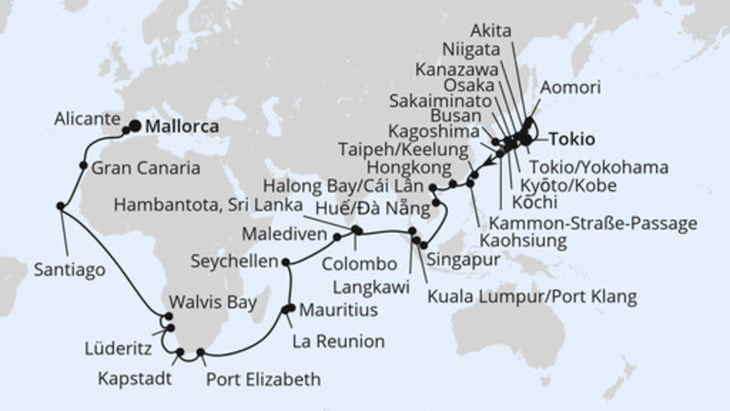 Weltenbummler Asien zur Frühlingsblüte und Afrika Weltenbummler Asien zur Frühlingsblüte und Afrika