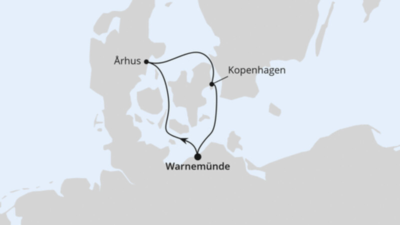 Minikreuzfahrt nach Dänemark ab Warnemünde Minikreuzfahrt nach Dänemark ab Warnemünde
