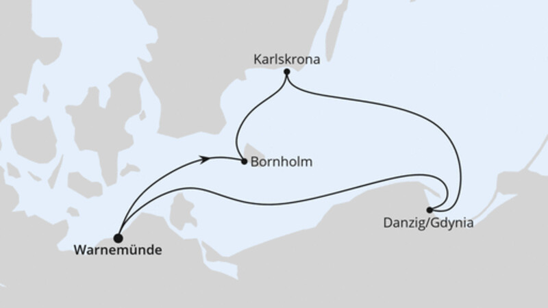Kurzreise nach Danzig & Bornholm ab Warnemünde Kurzreise nach Danzig & Bornholm ab Warnemünde