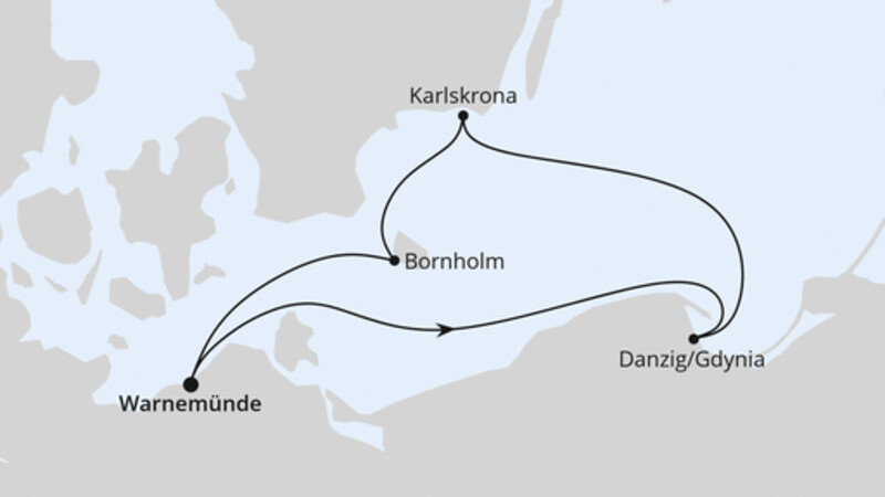 Kurzreise nach Danzig & Bornholm ab Warnemünde Kurzreise nach Danzig & Bornholm ab Warnemünde