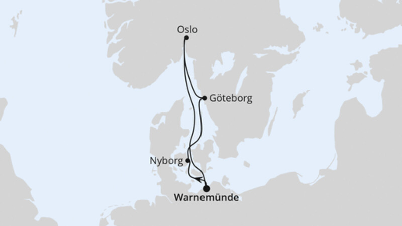 Kurzreise nach Skandinavien ab Warnemünde Kurzreise nach Skandinavien ab Warnemünde