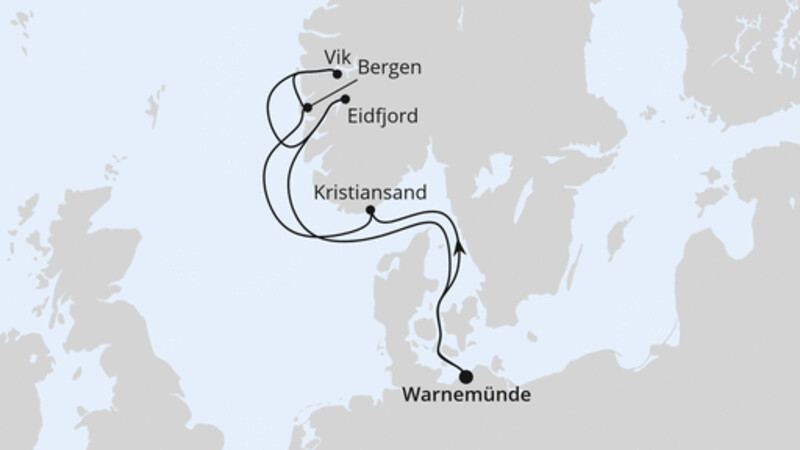 Norwegens Fjorde ab Warnemünde Norwegens Fjorde ab Warnemünde