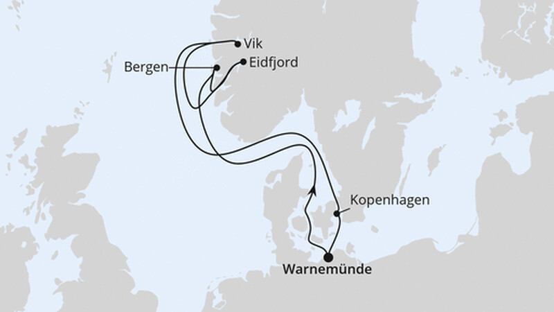 Norwegens Fjorde ab Warnemünde Norwegens Fjorde ab Warnemünde