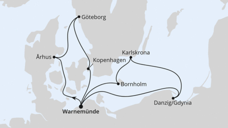 Dänemark mit Danzig & Göteborg