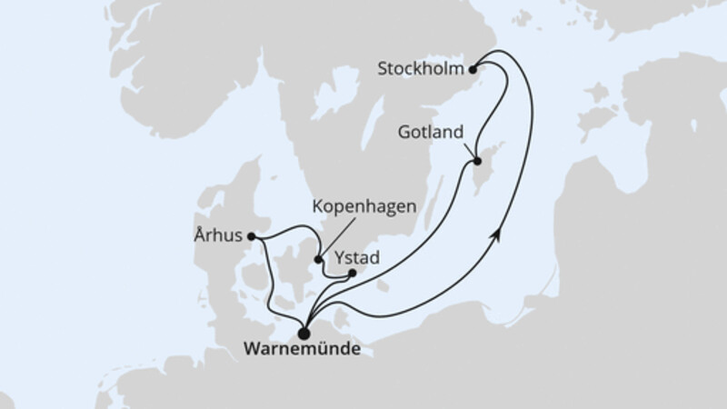 Schweden & Dänemark mit Stockholm ab Warnemünde 1 Schweden & Dänemark mit Stockholm ab Warnemünde 1