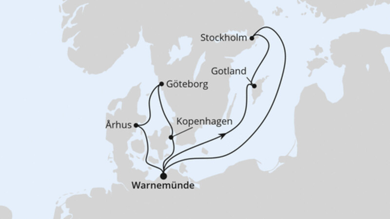 Schweden & Dänemark mit Stockholm ab Warnemünde Schweden & Dänemark mit Stockholm ab Warnemünde
