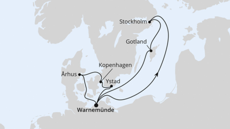 Schweden & Dänemark mit Stockholm ab Warnemünde 1 Schweden & Dänemark mit Stockholm ab Warnemünde 1