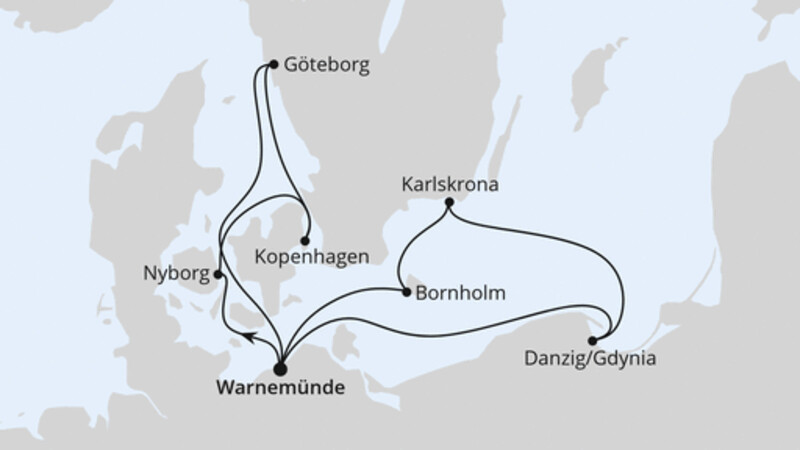 Schweden & Dänemark mit Polen ab Warnemünde Schweden & Dänemark mit Polen ab Warnemünde