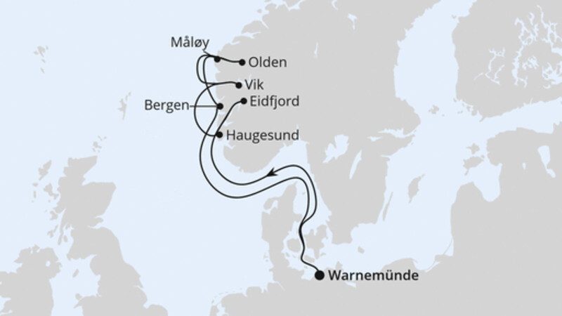 Norwegens Fjorde ab Warnemünde 2 Norwegens Fjorde ab Warnemünde 2