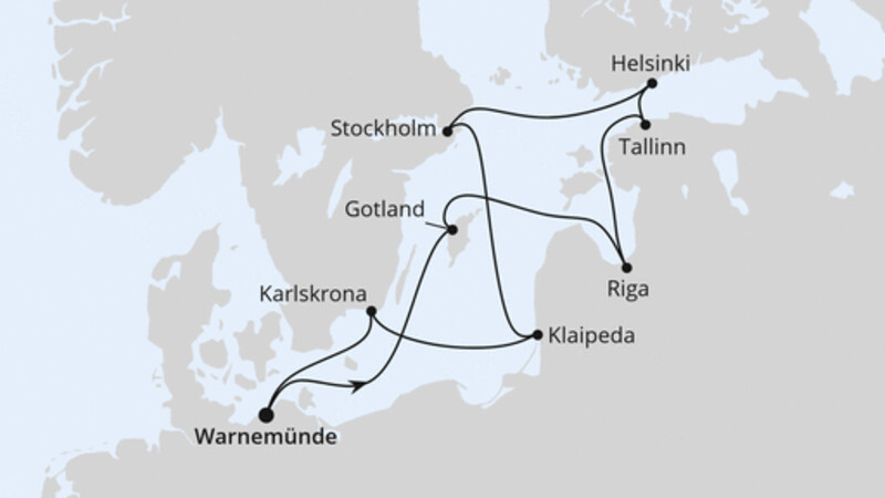 Städte der Ostsee ab Warnemünde 1 Städte der Ostsee ab Warnemünde 1