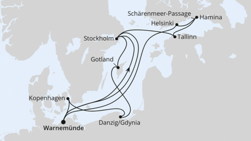 Highlights der Ostseeküste ab Warnemünde Highlights der Ostseeküste ab Warnemünde