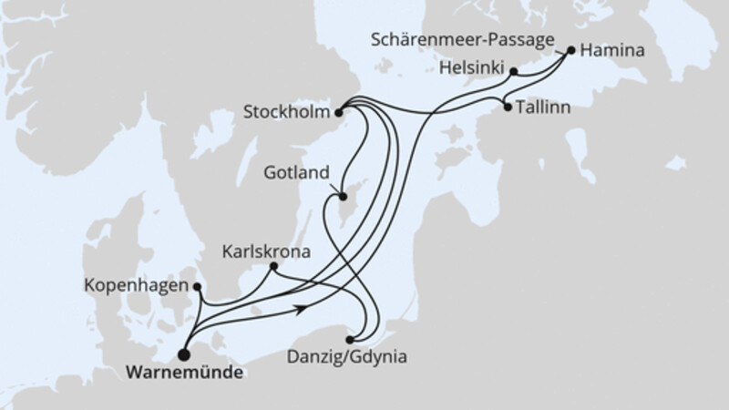 Highlights der Ostseeküste ab Warnemünde Highlights der Ostseeküste ab Warnemünde