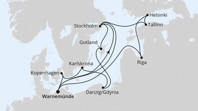 Highlights der Ostseeküste ab Warnemünde Highlights der Ostseeküste ab Warnemünde