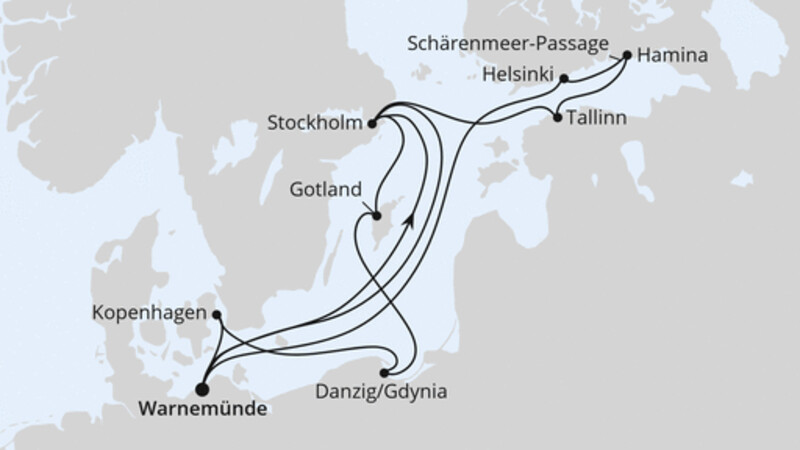 Highlights der Ostseeküste ab Warnemünde Highlights der Ostseeküste ab Warnemünde