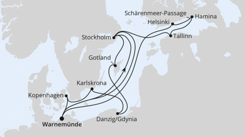 Highlights der Ostseeküste ab Warnemünde Highlights der Ostseeküste ab Warnemünde